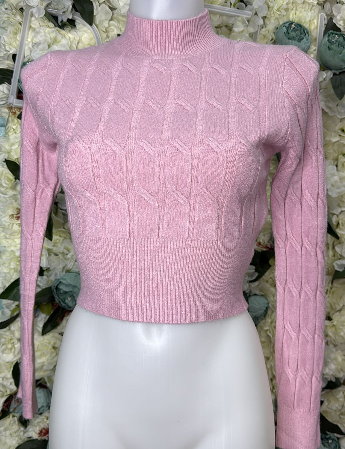 Maglione Crop Treccia