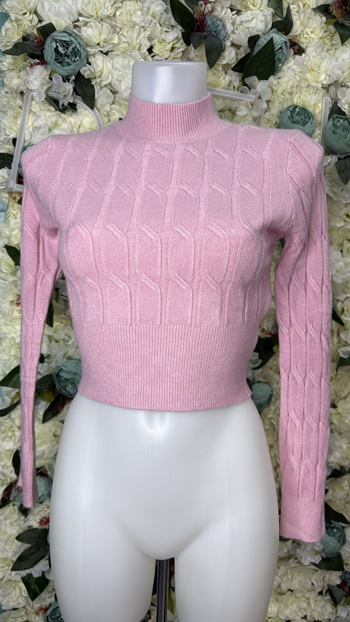 Maglione Crop Treccia