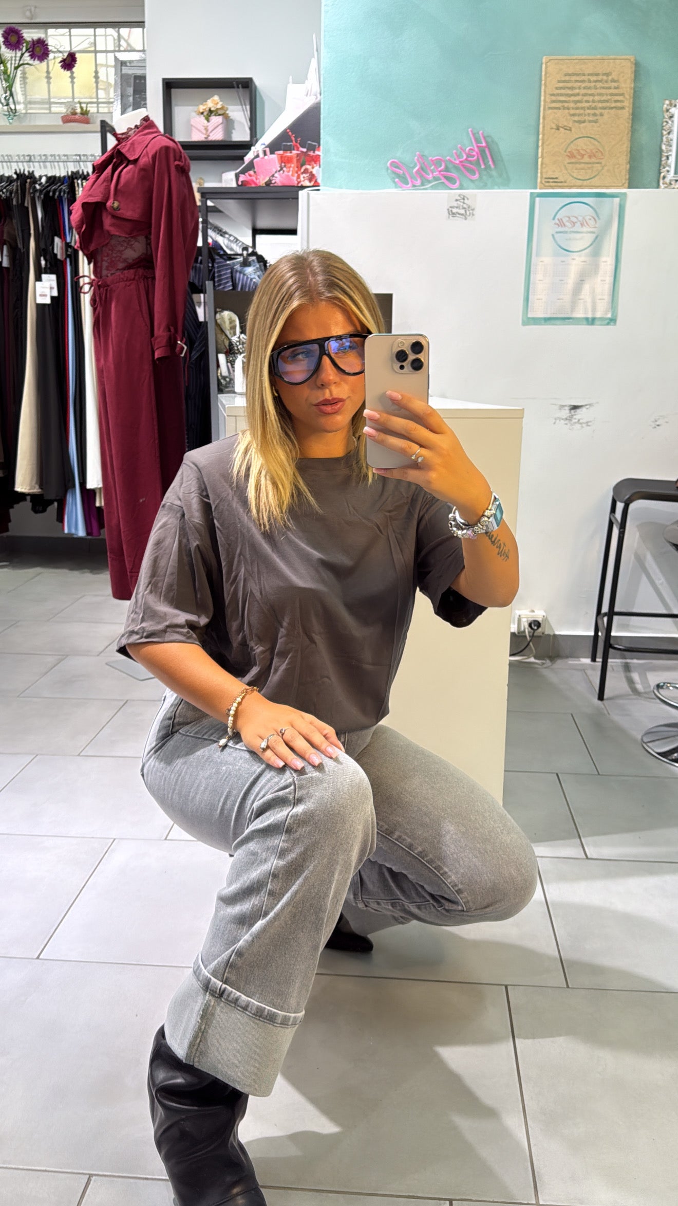 Jeans Grey Piega