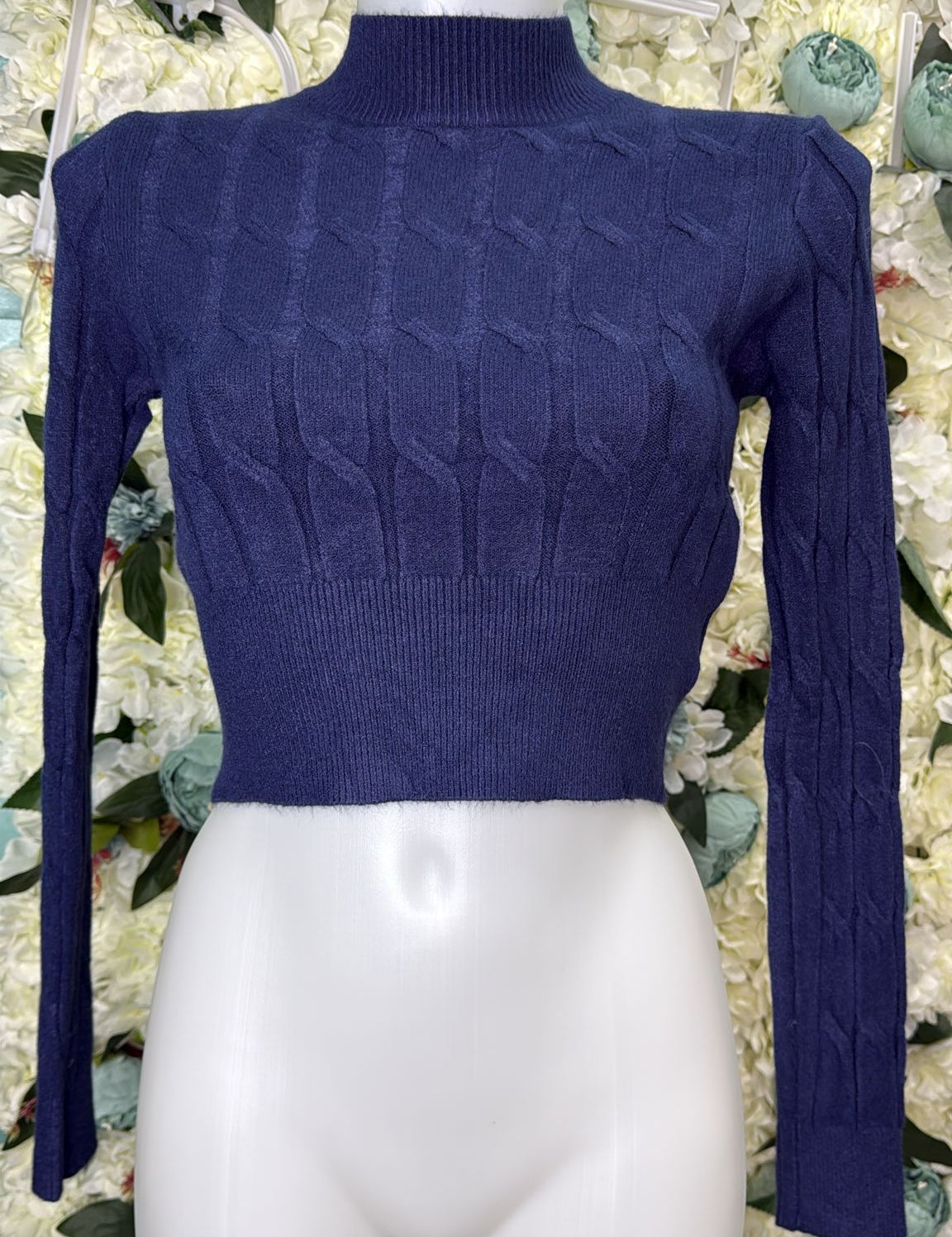 Maglione Crop Treccia