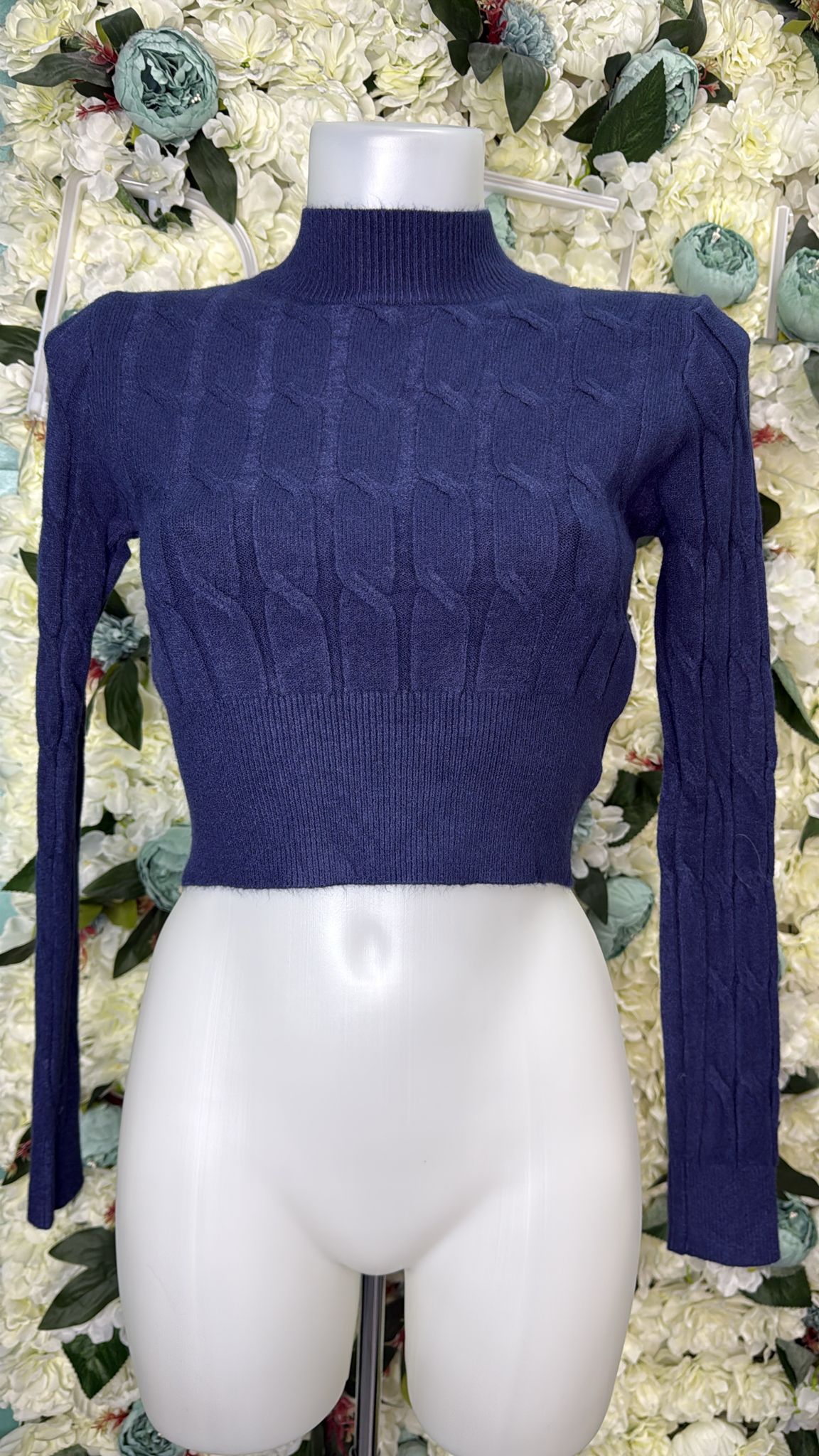 Maglione Crop Treccia