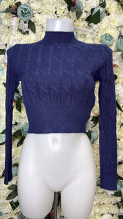 Maglione Crop Treccia