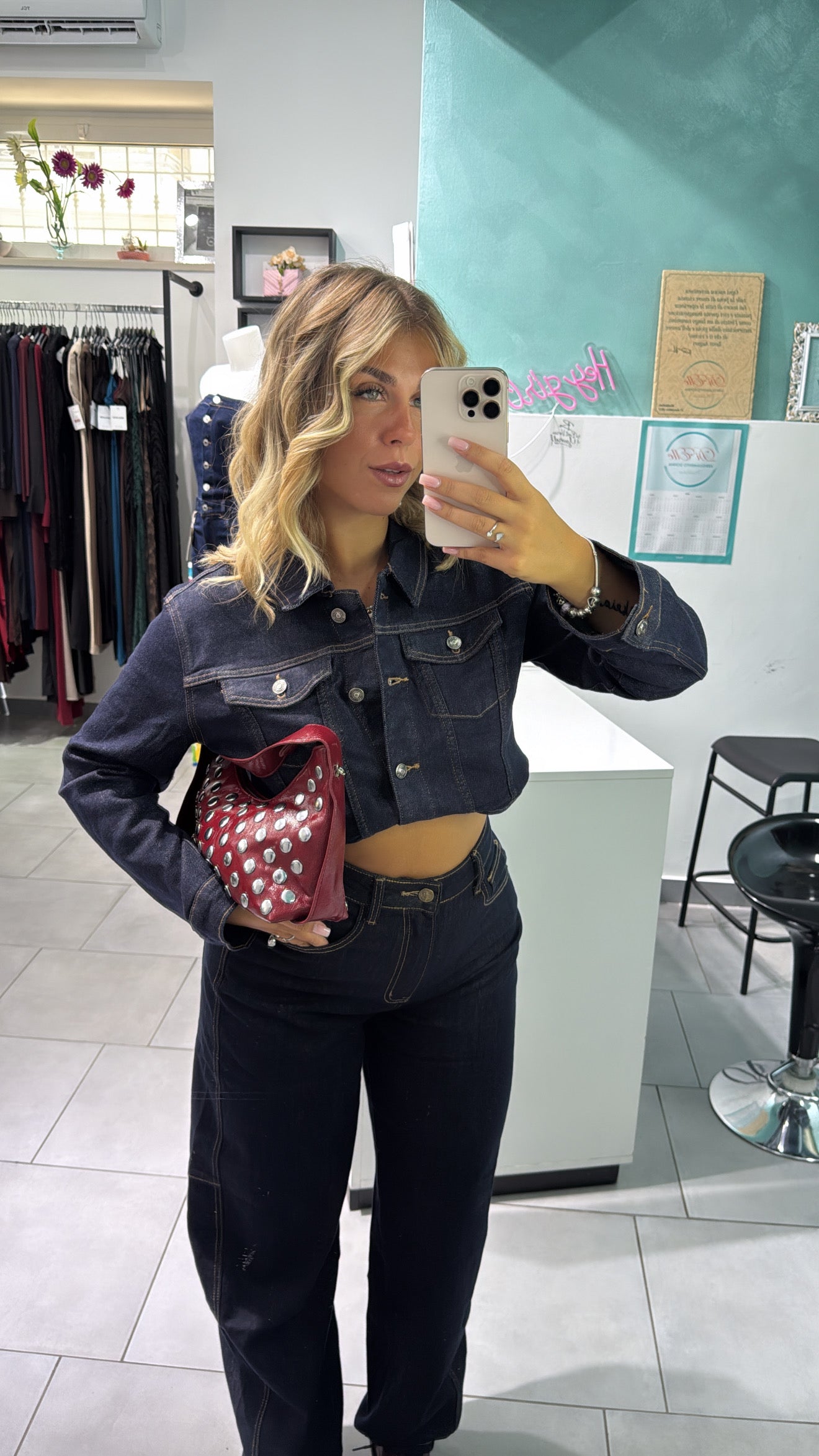 Jeans ballon Blu Denim
