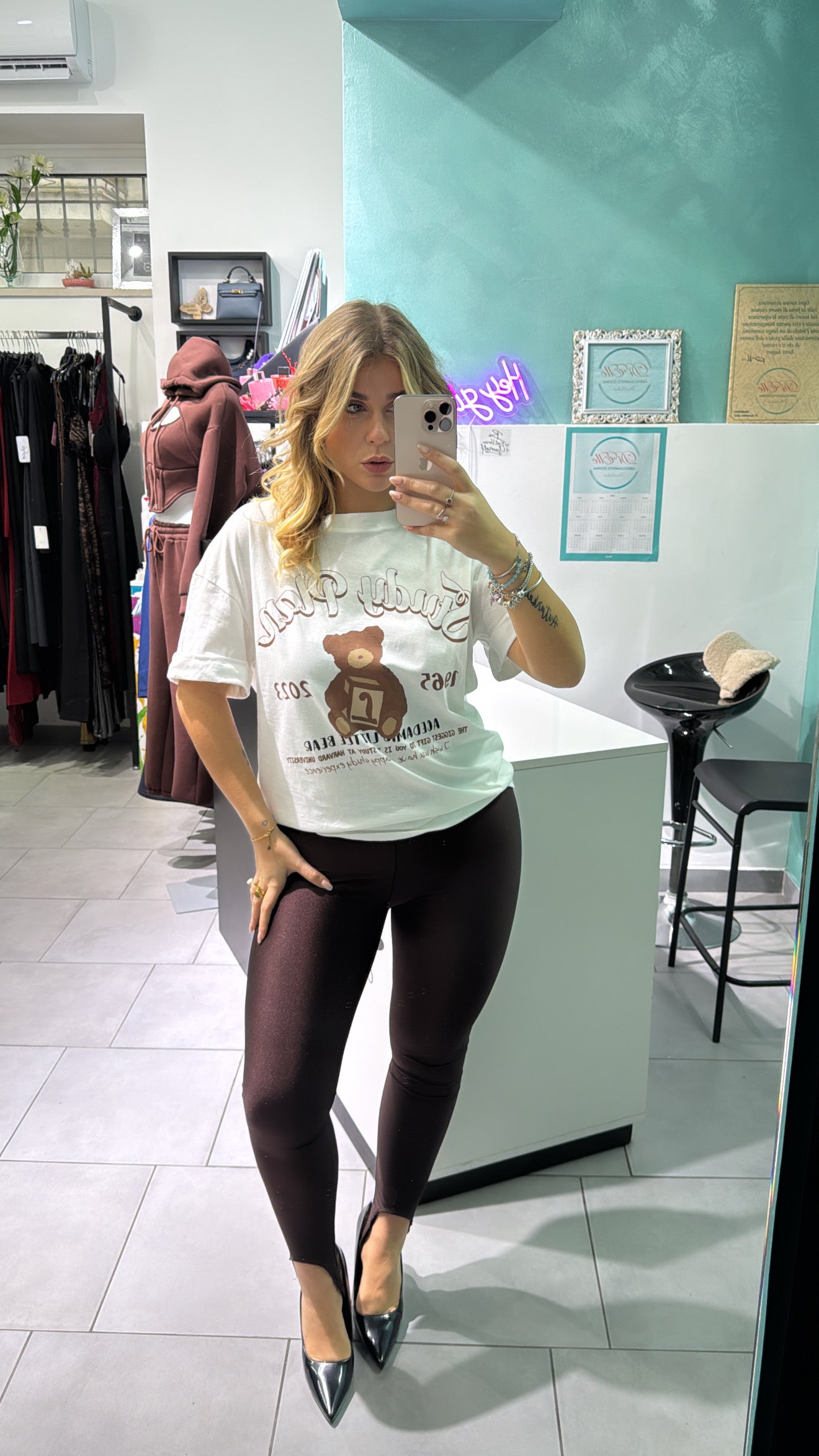 T-shirt brown teddy