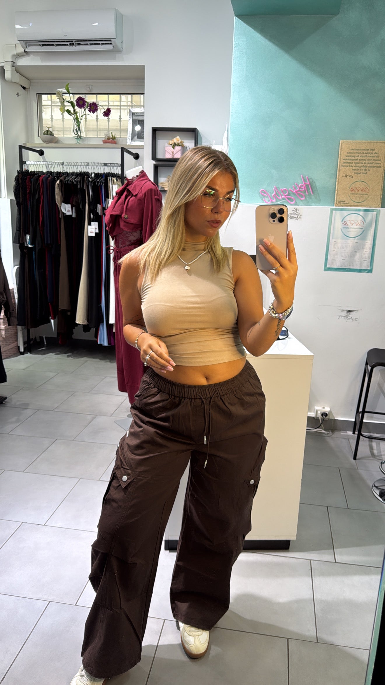 Pantaloni Parachute