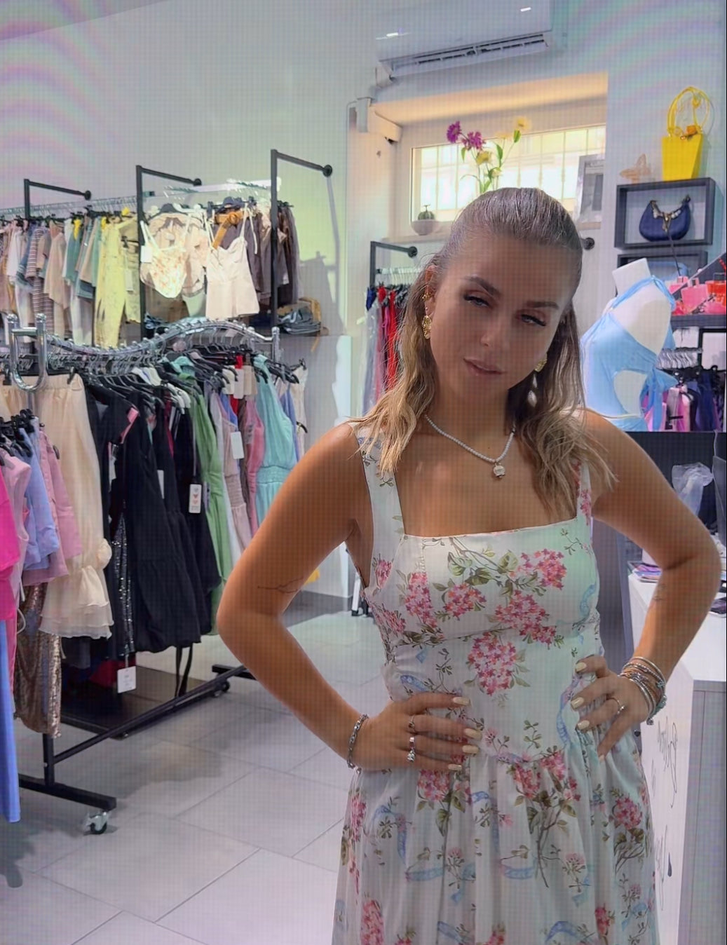 Dress soft flowers