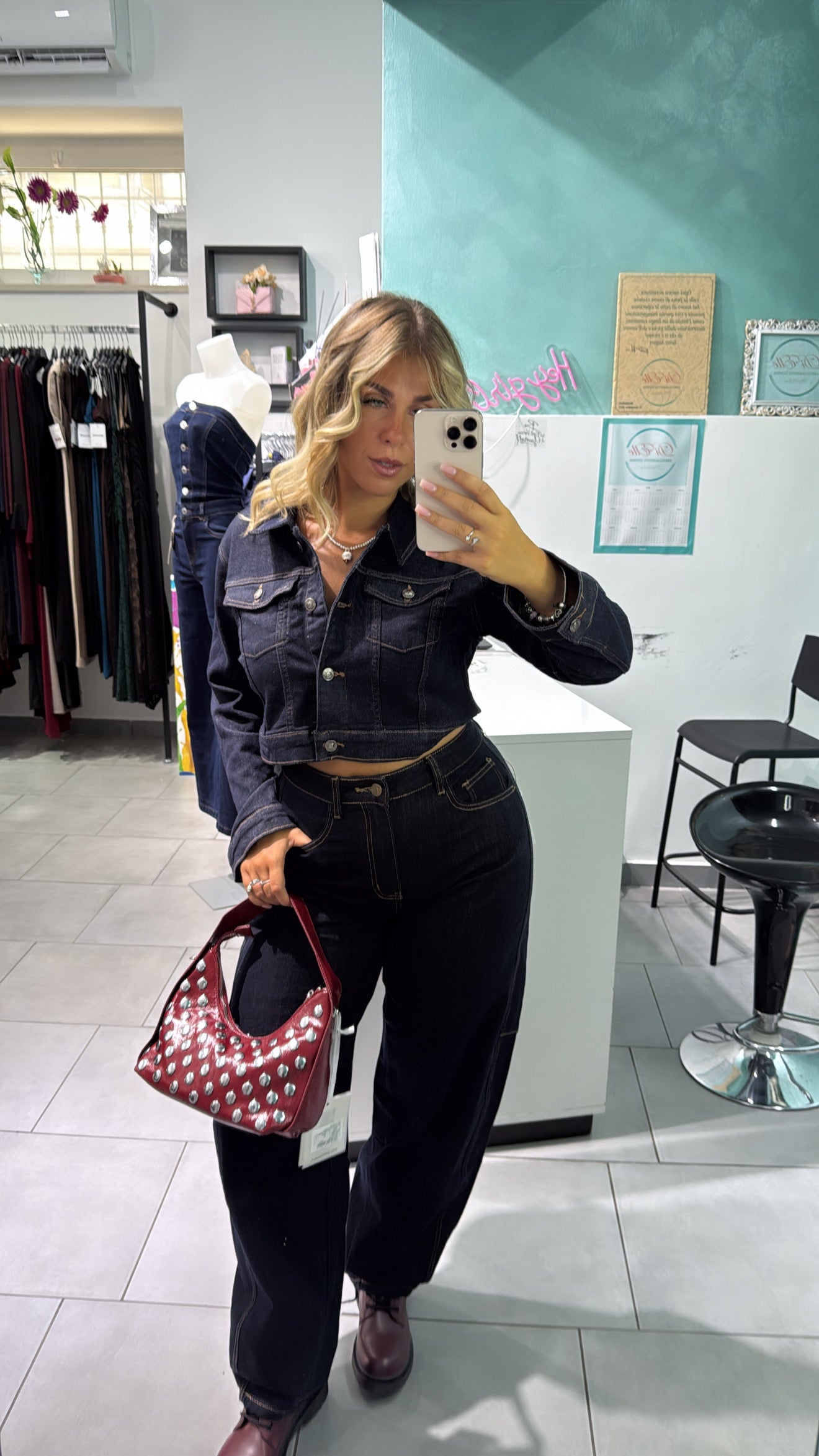 Giubbetto Blu Denim