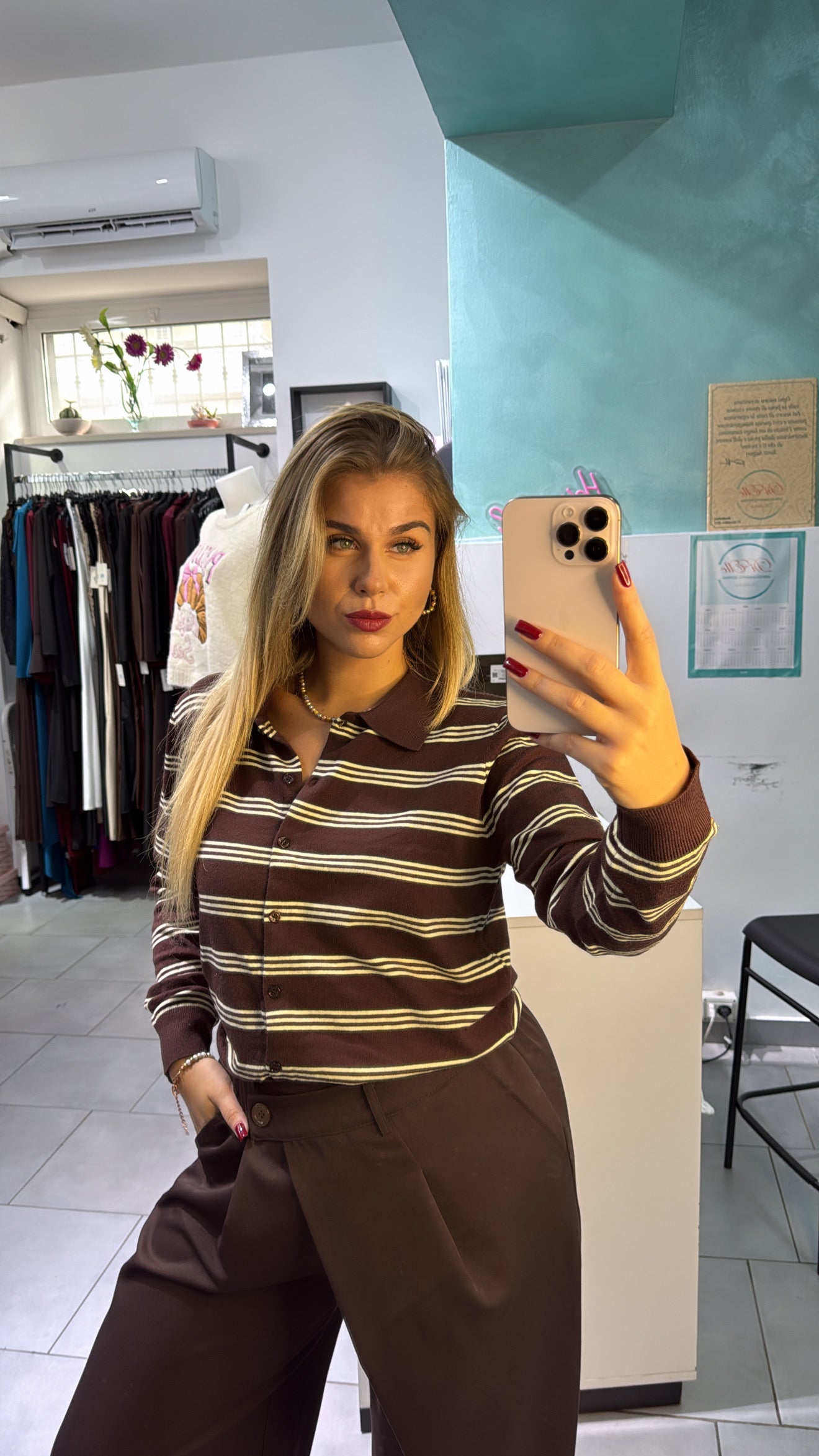 Maglia Cardigan Polo