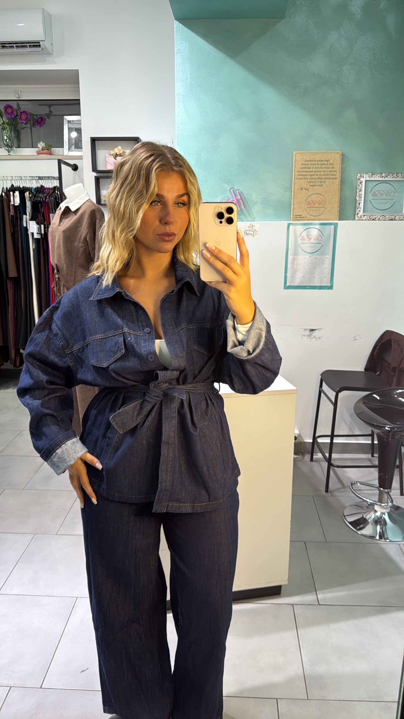 Cordset Over Blue Denim