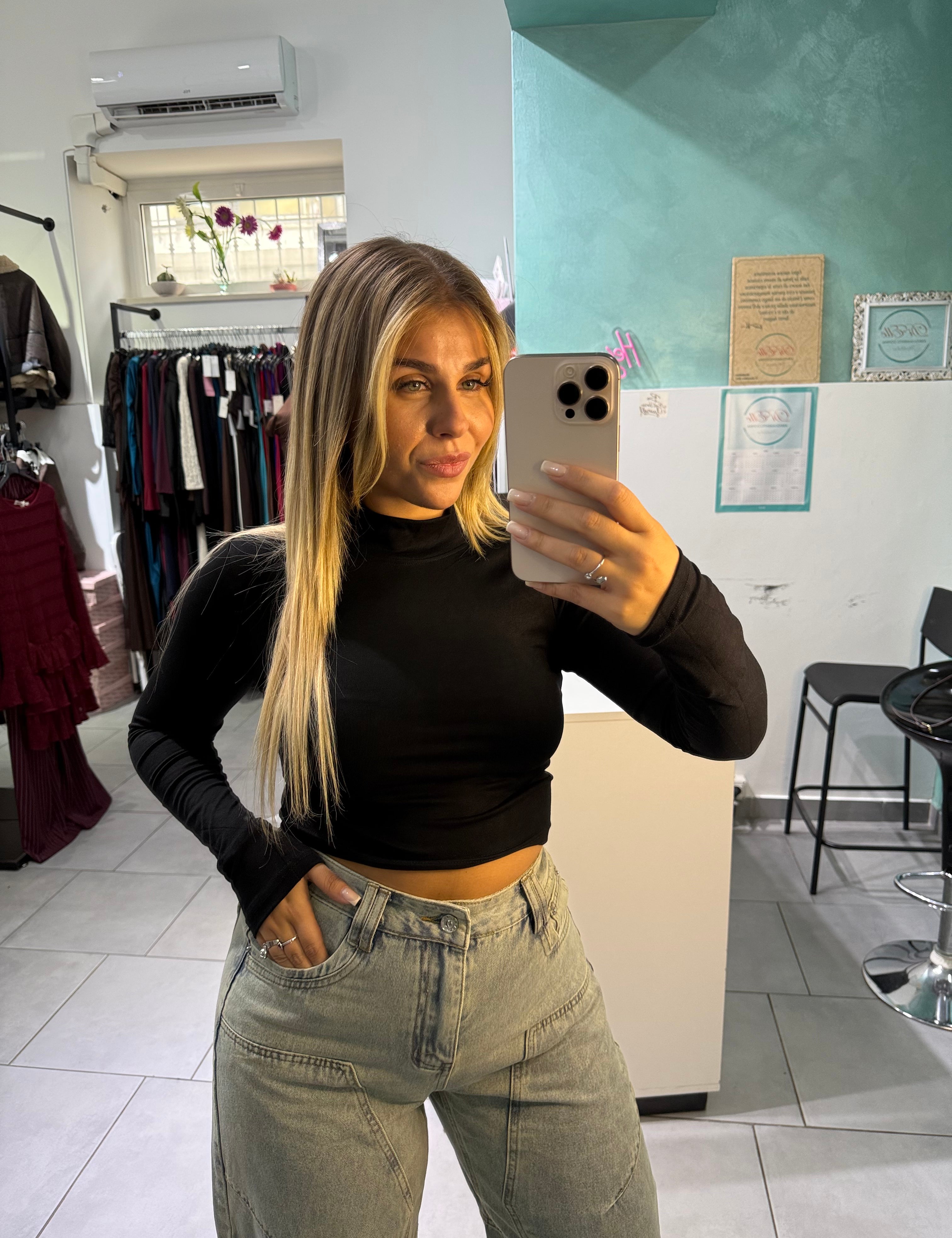 Maglietta crop Cotton