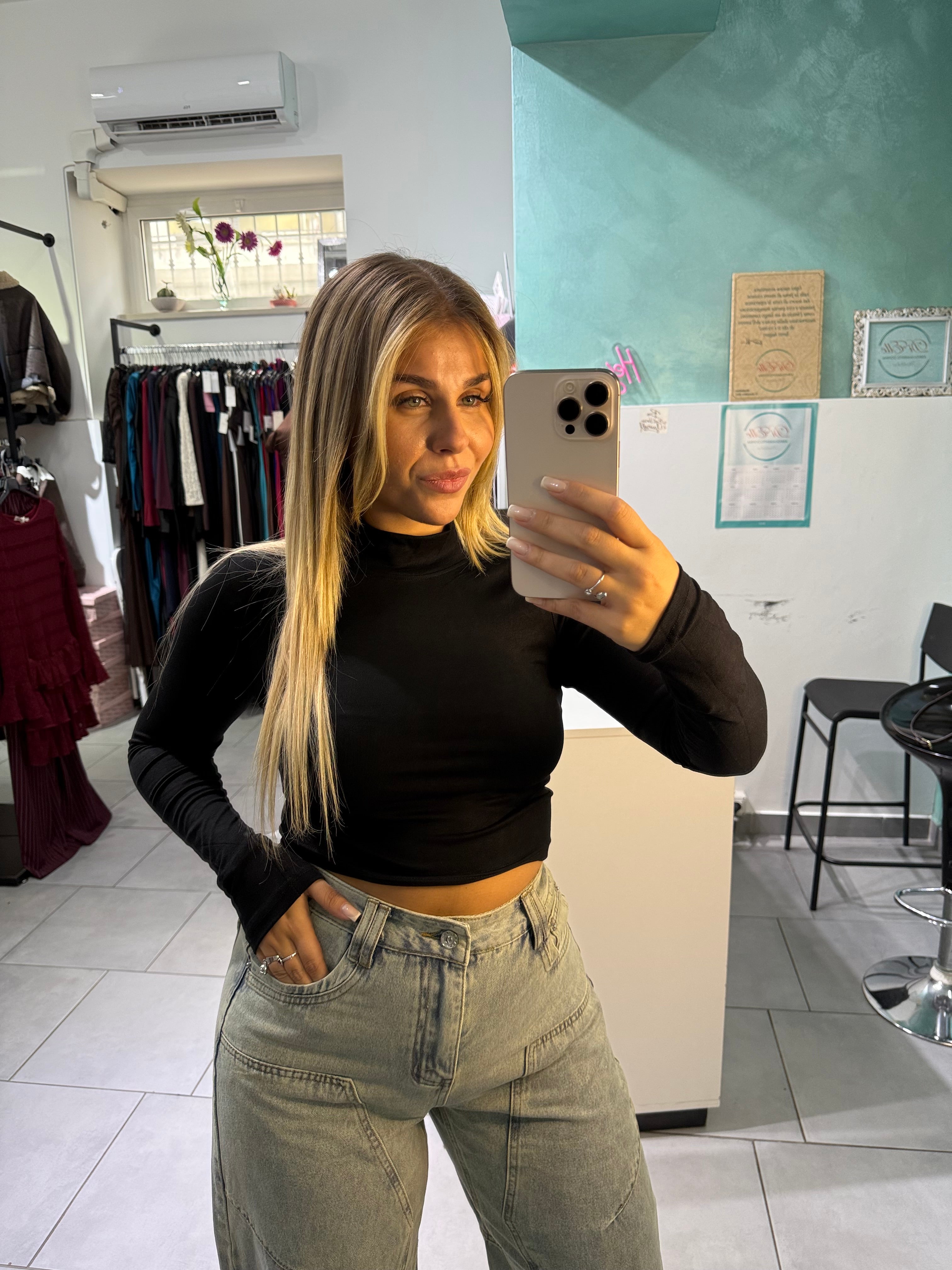 Maglietta crop Cotton