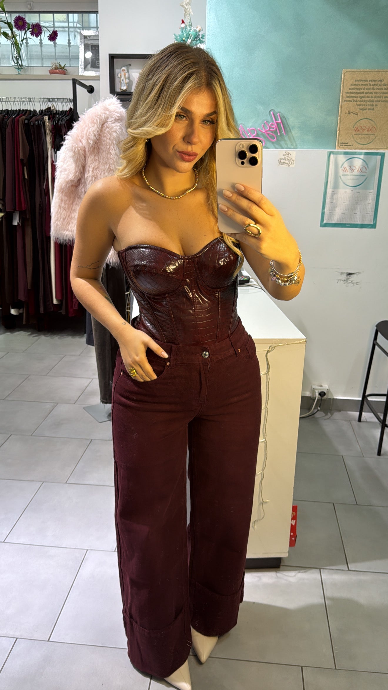 Jeans Bordeaux Piega