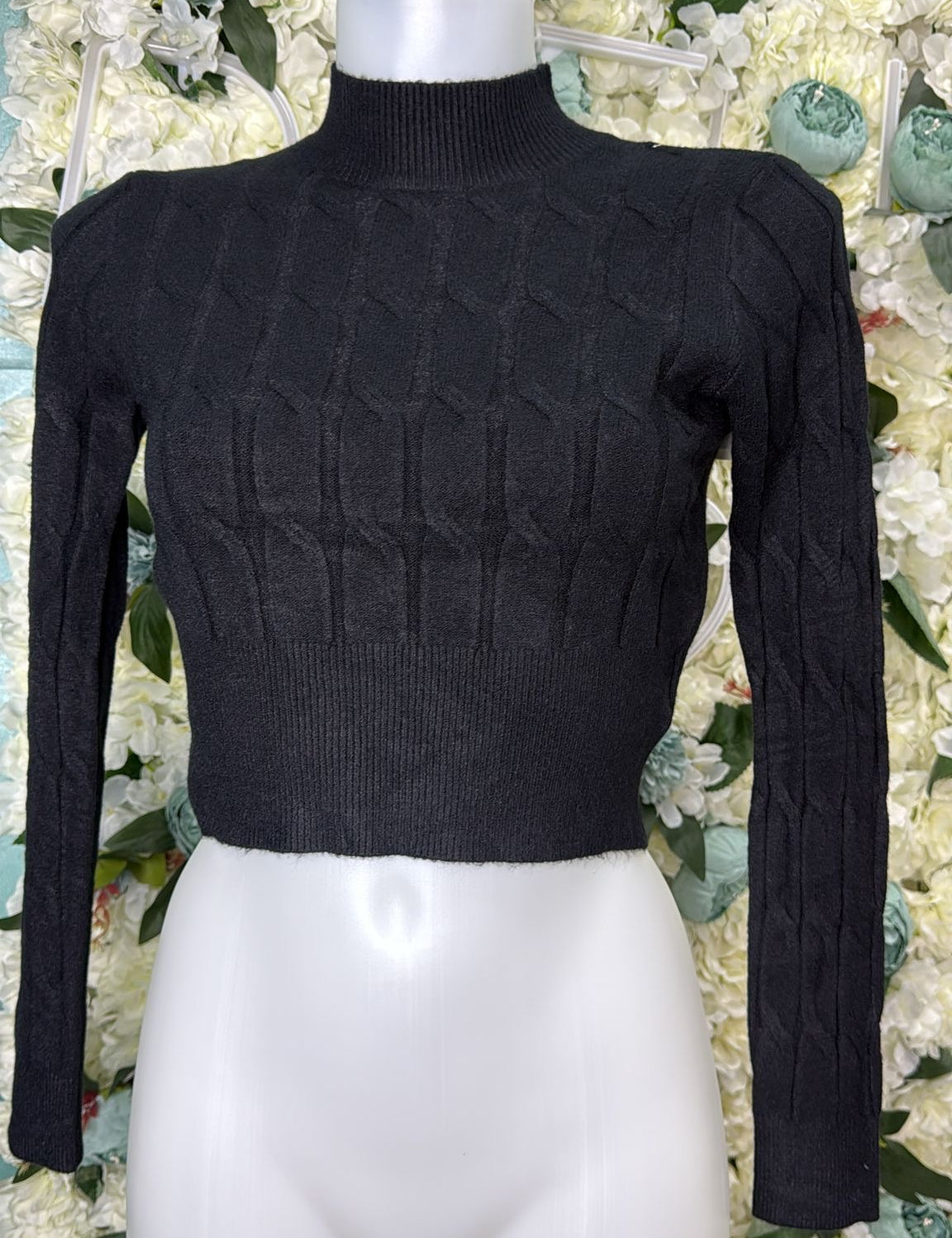 Maglione Crop Treccia