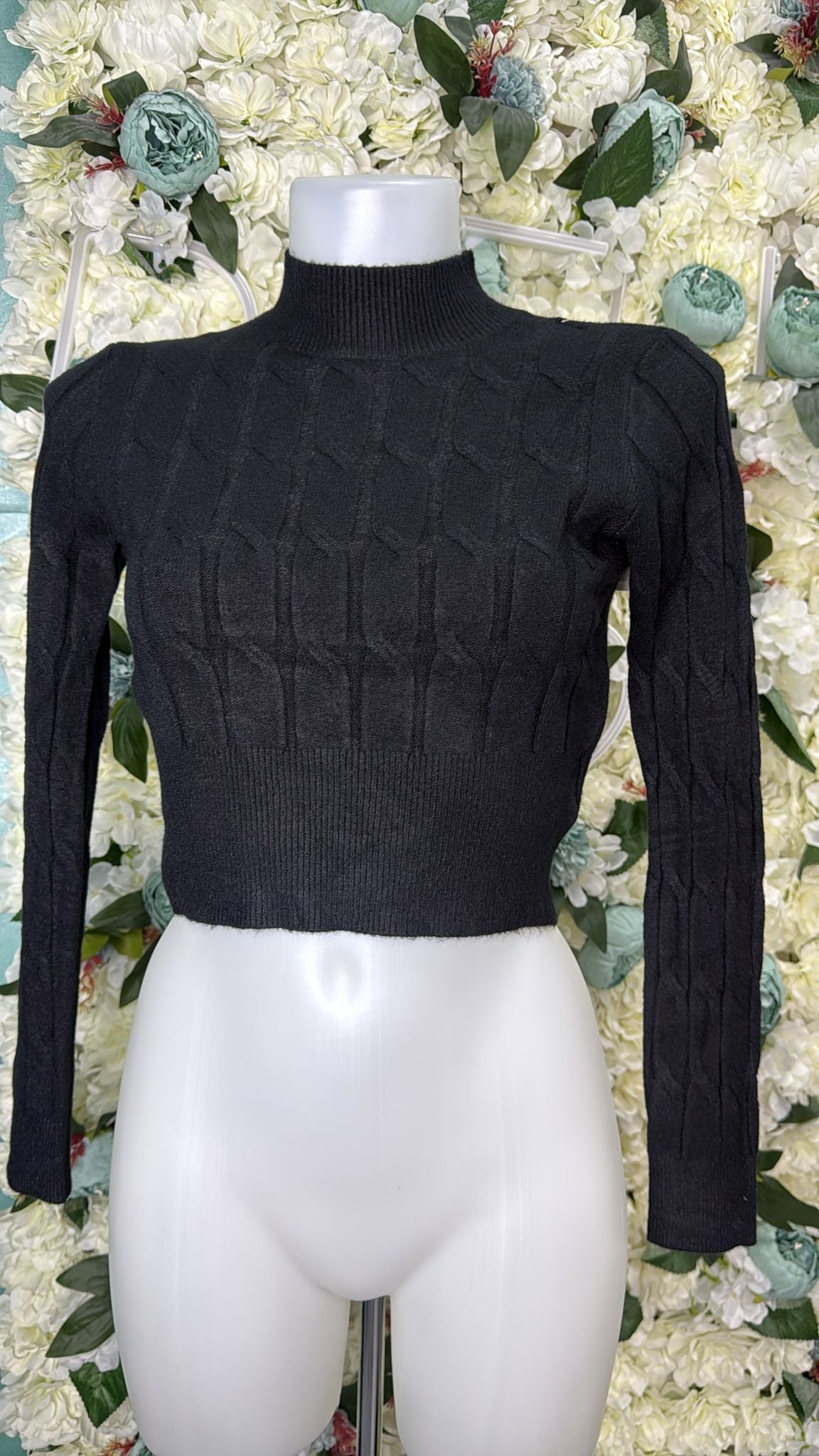 Maglione Crop Treccia