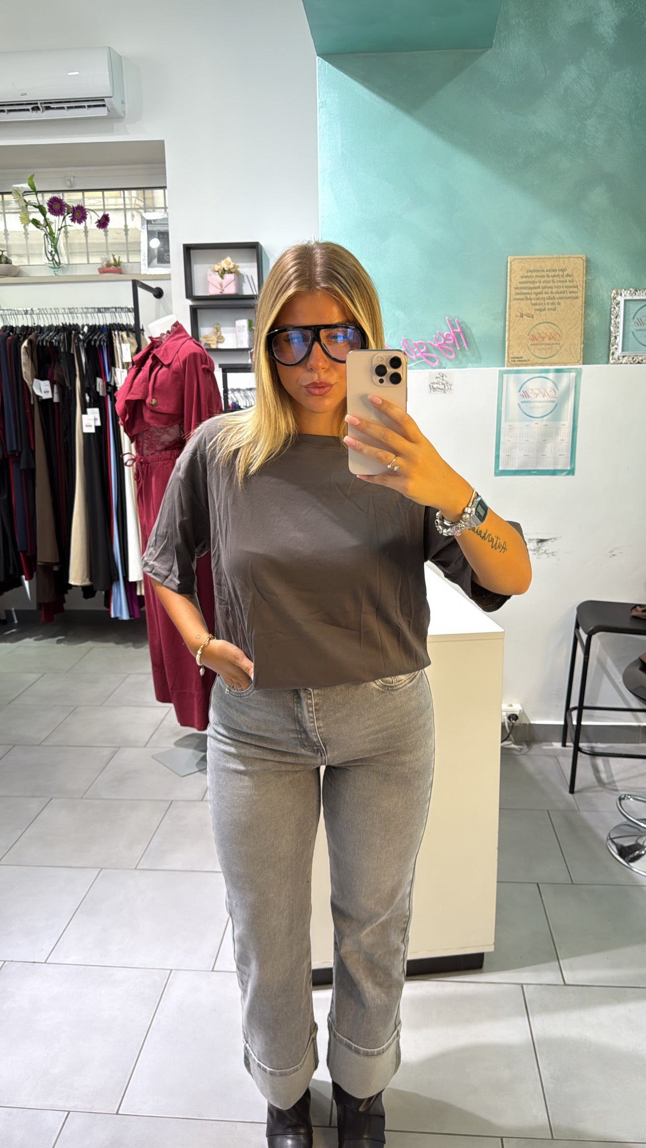 Jeans Grey Piega