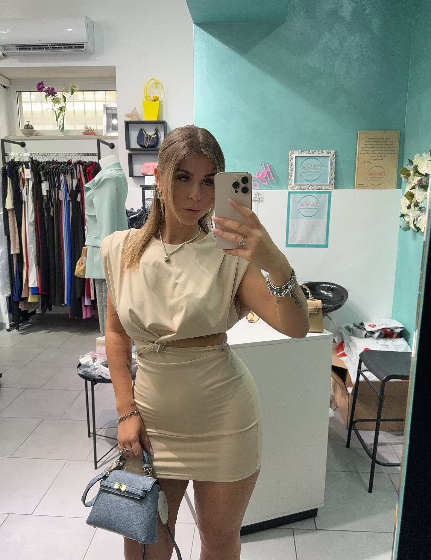 Mini dress nodo
