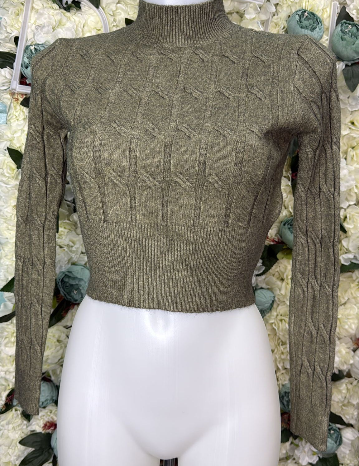 Maglione Crop Treccia