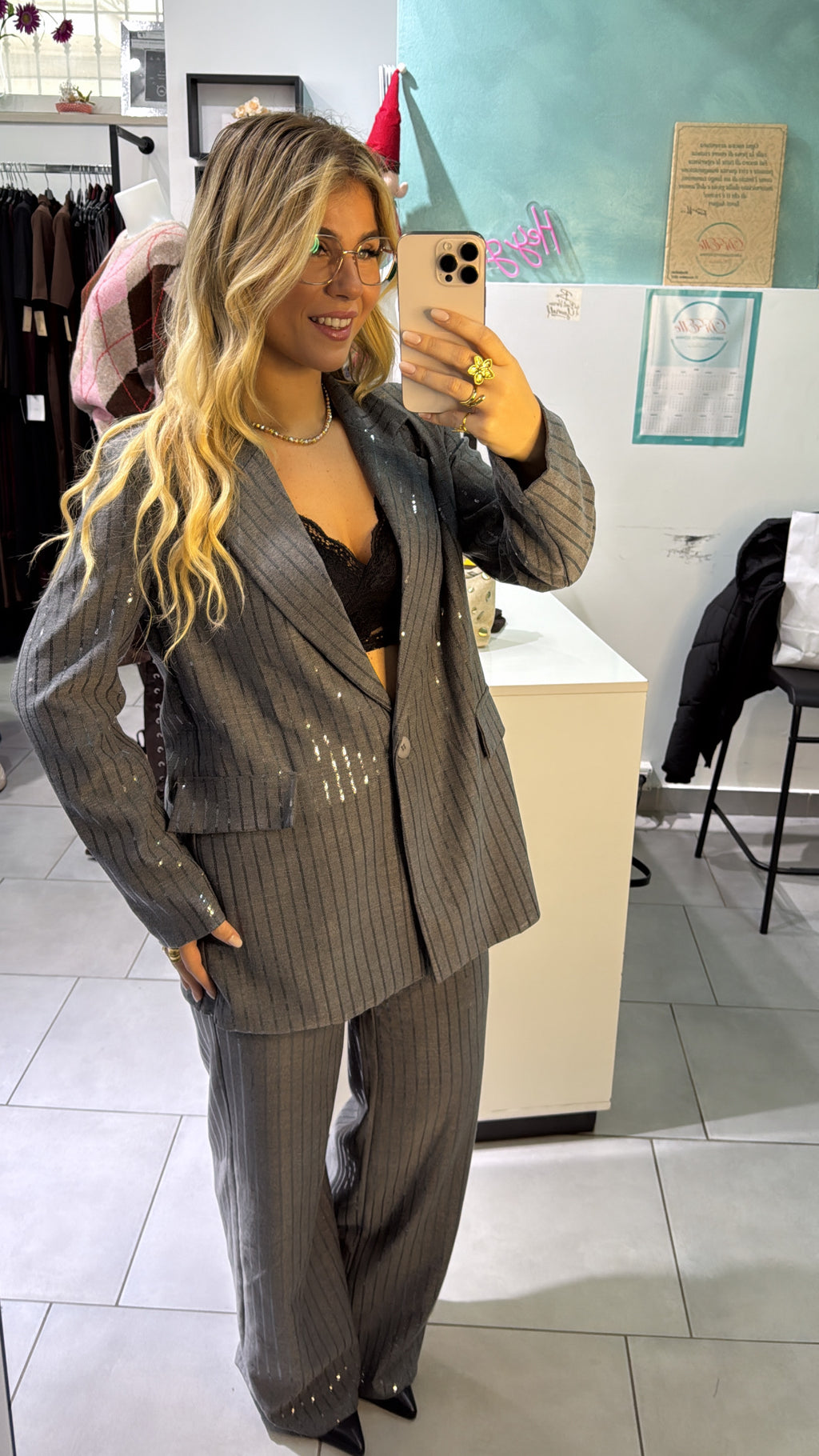 Tailleur Gessy Strass