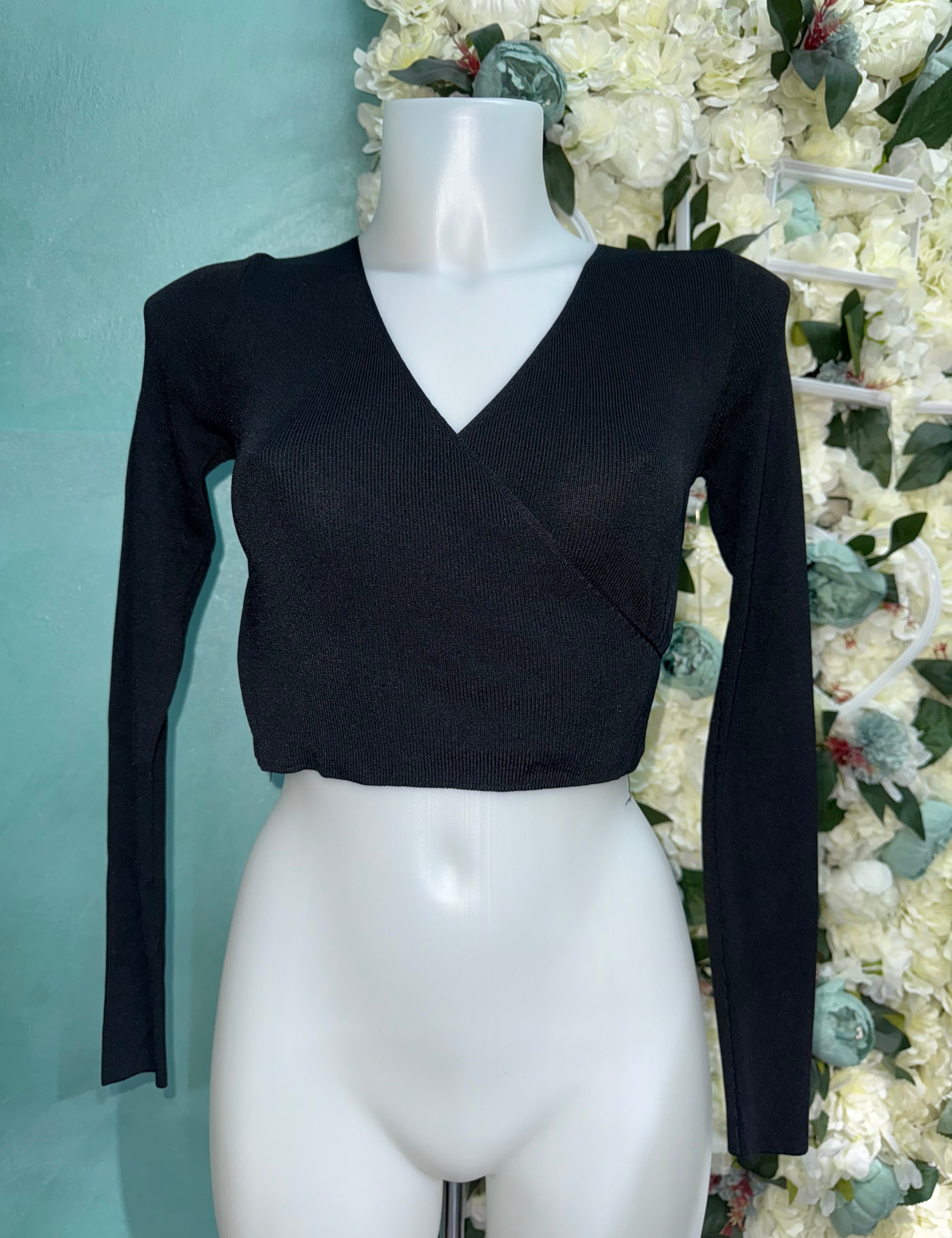 Maglia crop incrocio