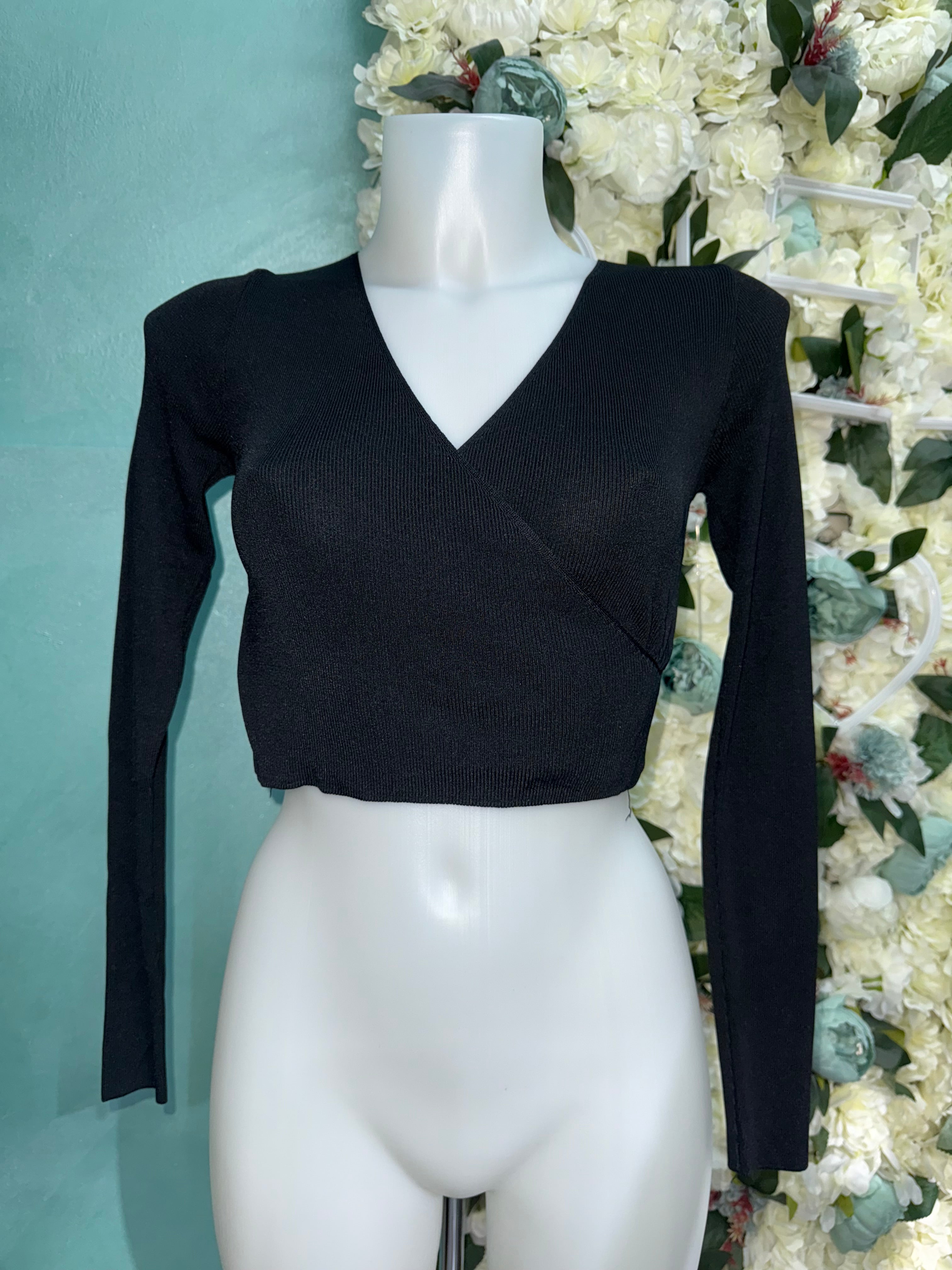 Maglia crop incrocio