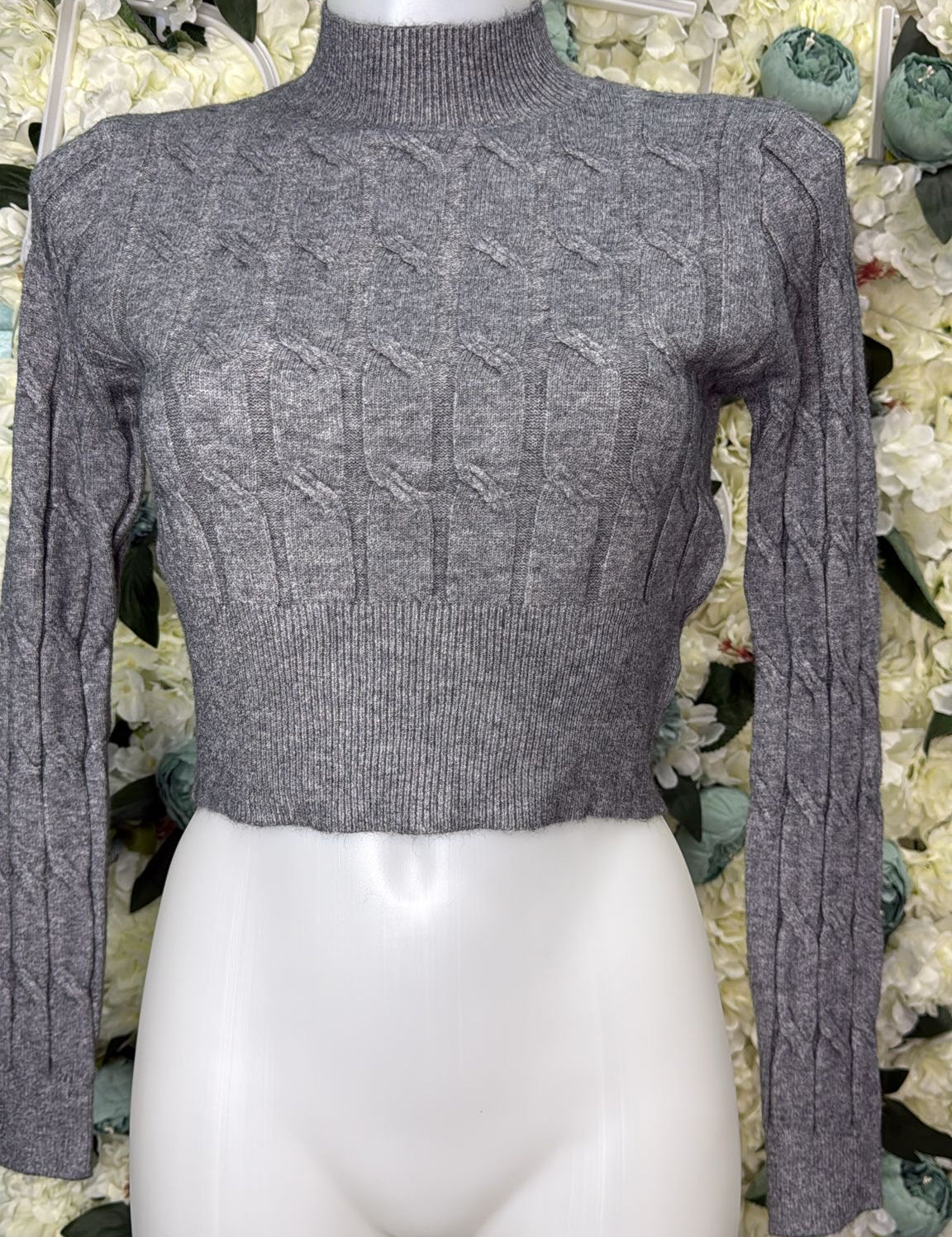 Maglione Crop Treccia