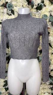 Maglione Crop Treccia