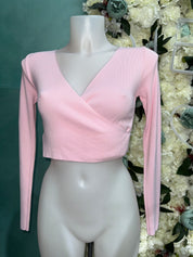 Maglia crop incrocio