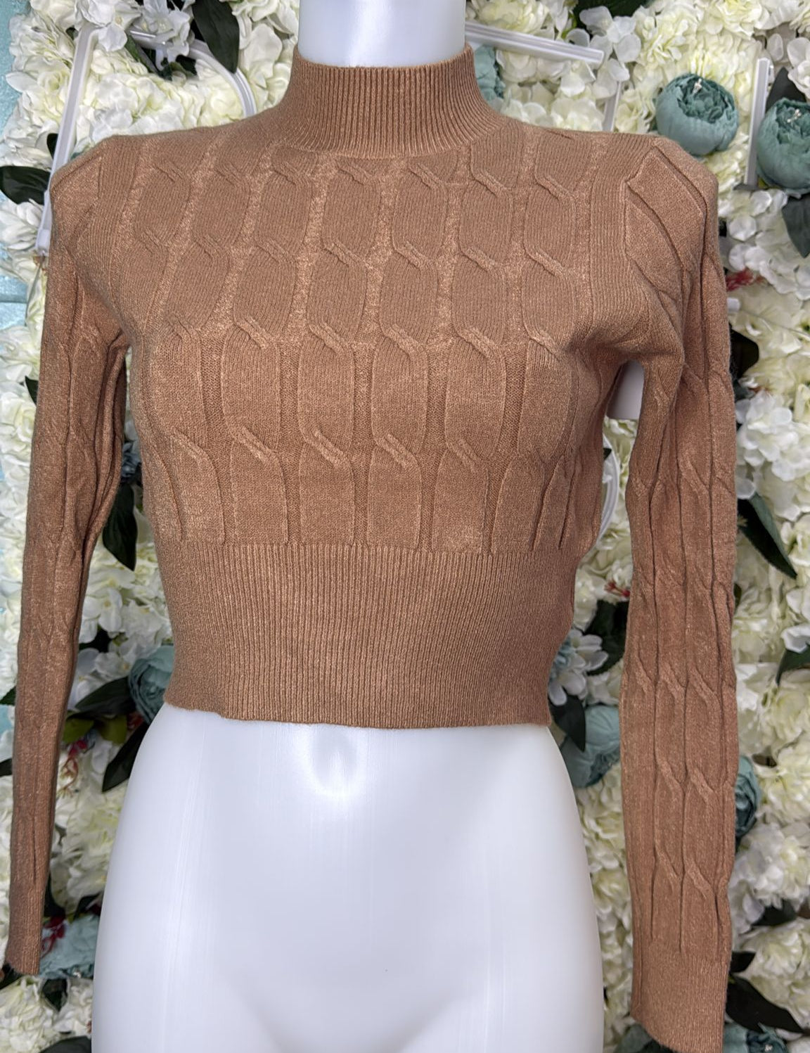 Maglione Crop Treccia