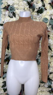 Maglione Crop Treccia