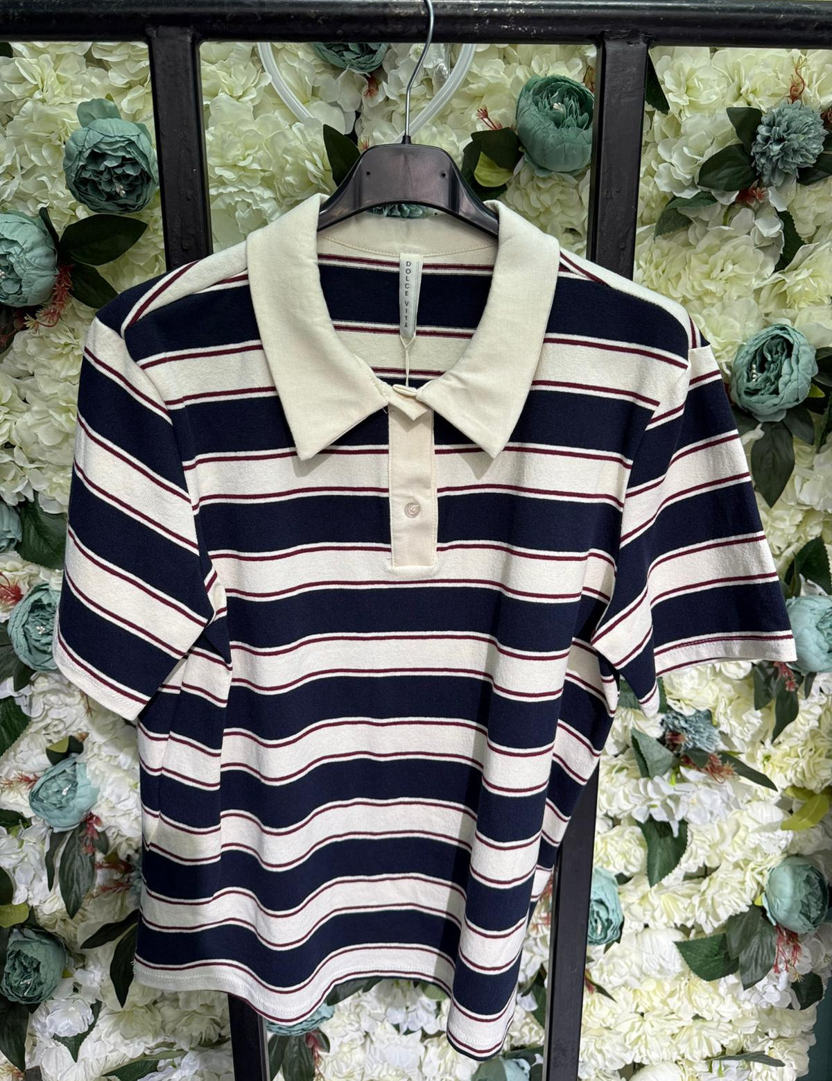 T-shirt Polo Righe