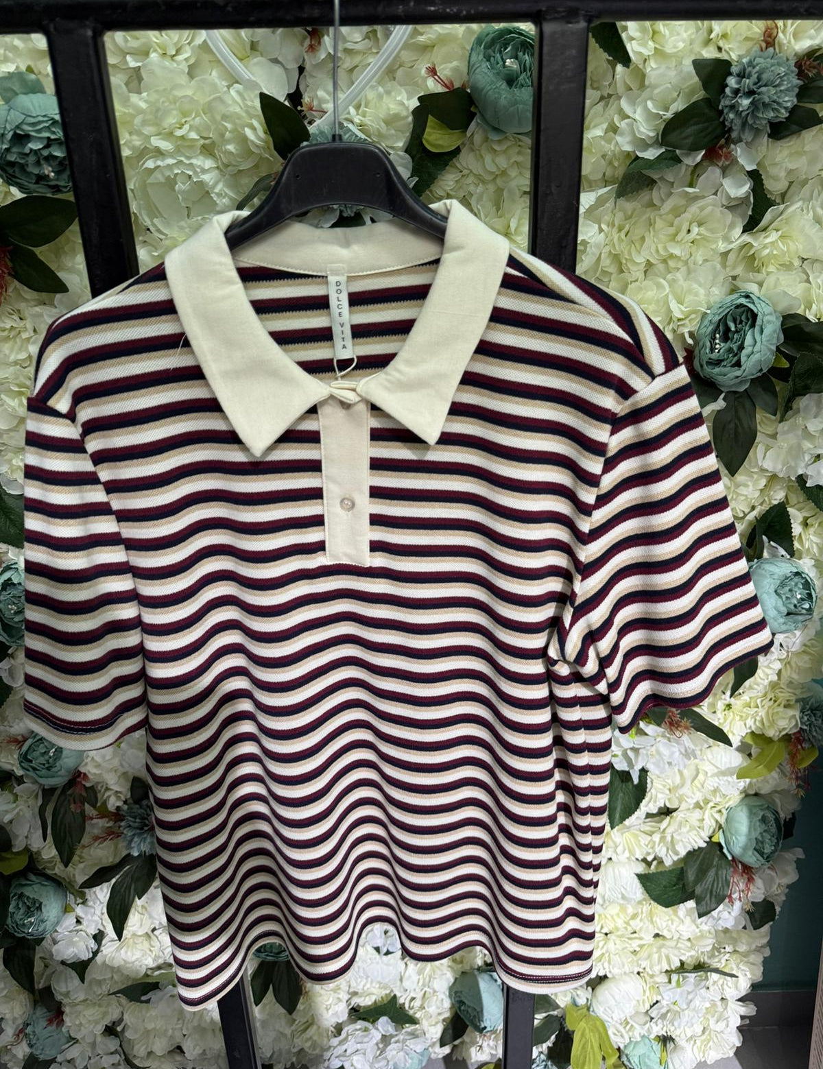 T-shirt Polo Righe