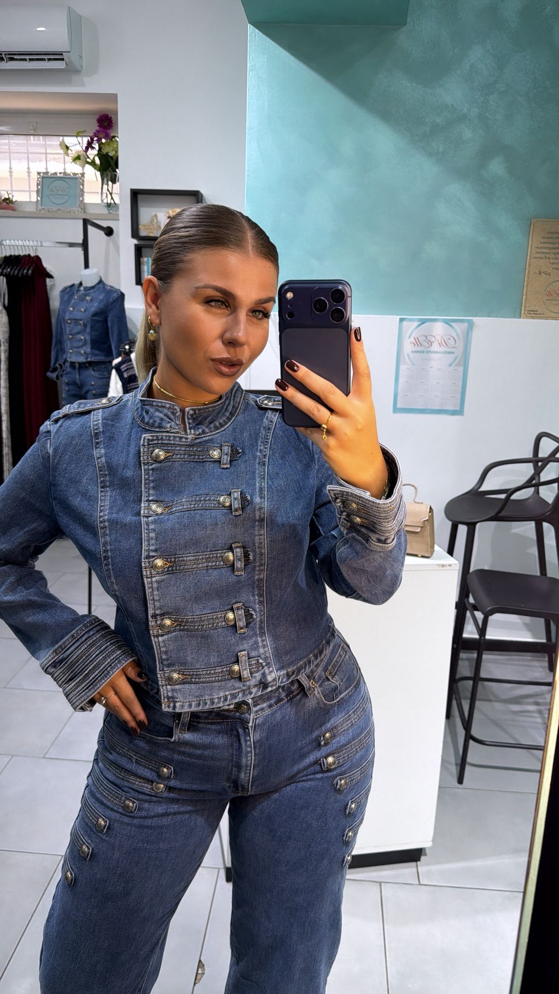 COMPLETO GIACCA IN DENIM ✨