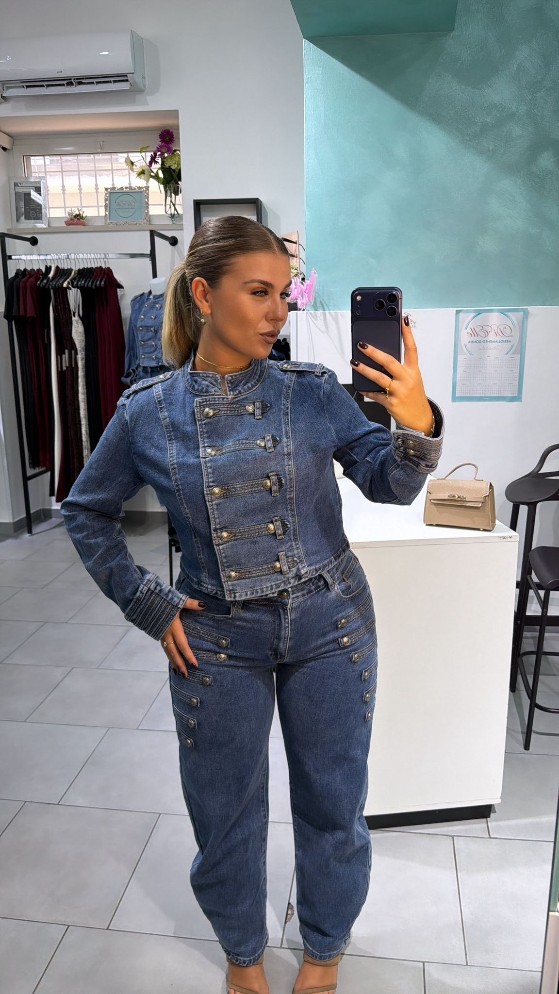 COMPLETO GIACCA IN DENIM ✨