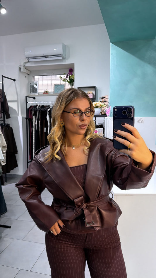TRENCH IN ECOPELLE CON CAPPUCCIO ✨